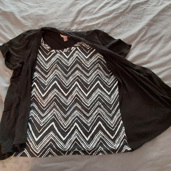 White Stag XL black/white blouse - Picture 3 of 4